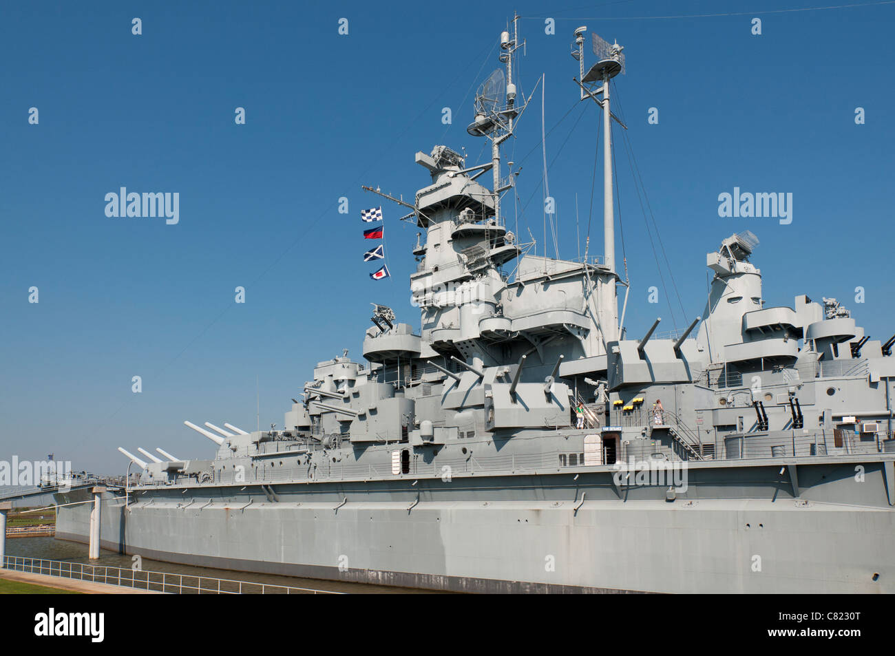 In Alabama, Mobile, USS Alabama Battleship Memorial Park, nel servizio 1943-47 Foto Stock