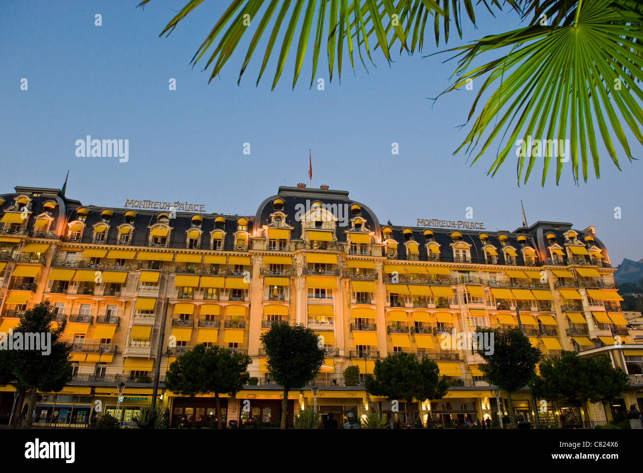 Montreux Palace hotel, Montreux, Svizzera Foto Stock