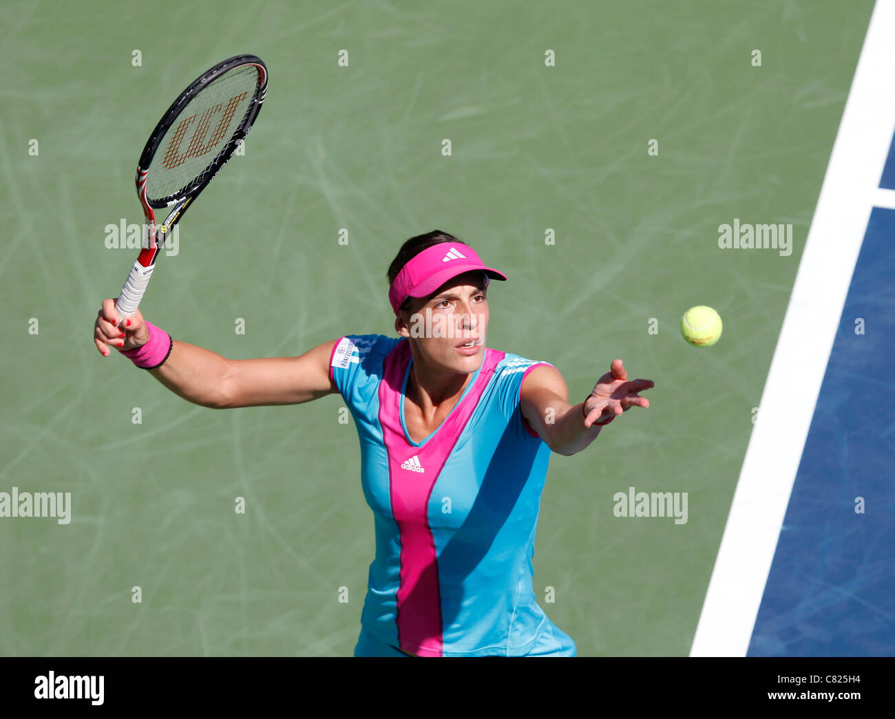 Andrea Petkovic della Germania alla US Open 2011 Foto Stock