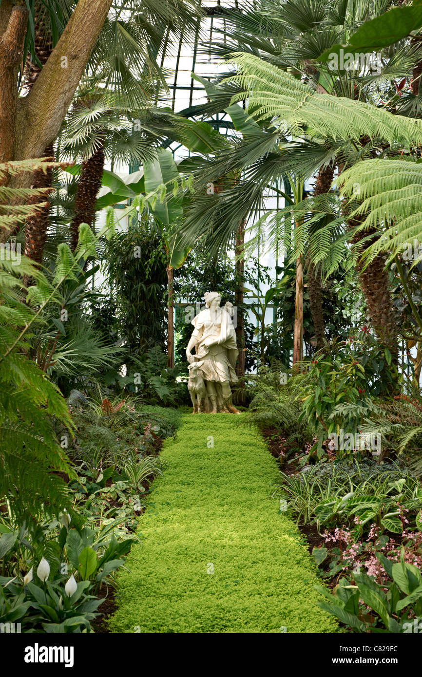 Serre Reali di Laeken, il Castello Reale di Laeken, Bruxelles, Belgio, Europa Foto Stock