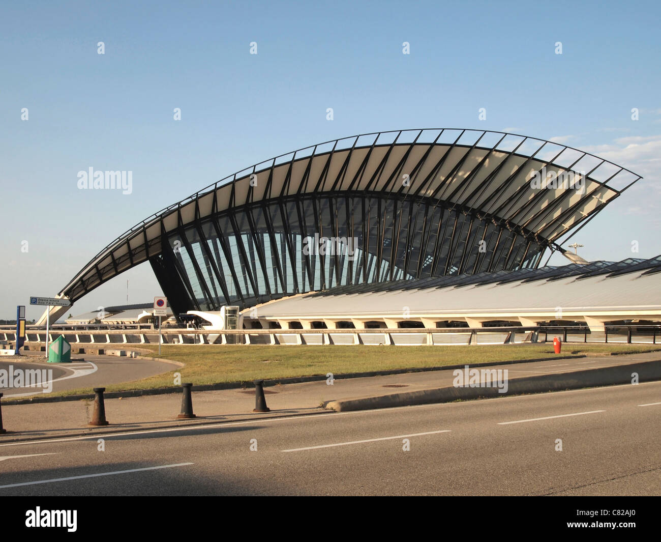 Dall'aeroporto di Lione - St Exupery, Lione, Francia Foto Stock