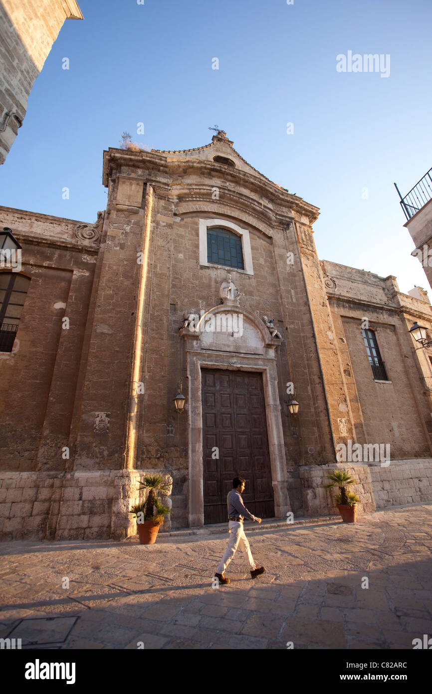 Strade bizantino di Bari vecchia, Puglia Italia. Foto:Jeff Gilbert Foto Stock