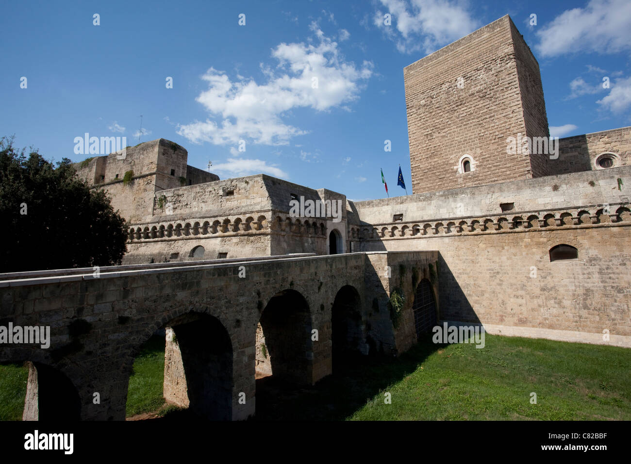 Castello Normanno Svevo di Bari vecchia, Puglia Italia. Foto:Jeff Gilbert Foto Stock