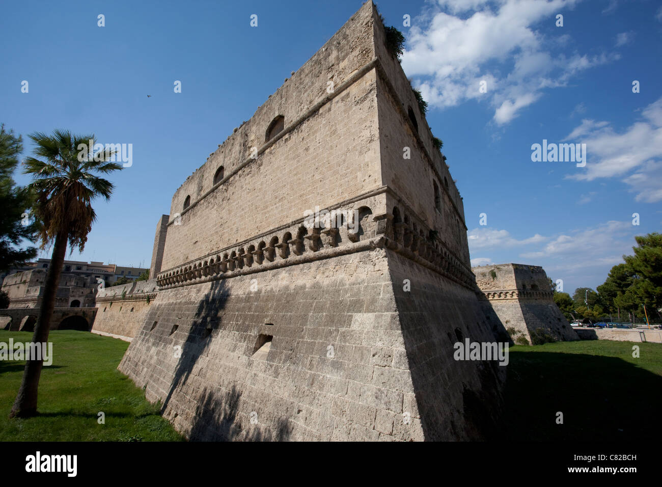 Castello Normanno Svevo di Bari vecchia, Puglia Italia. Foto:Jeff Gilbert Foto Stock