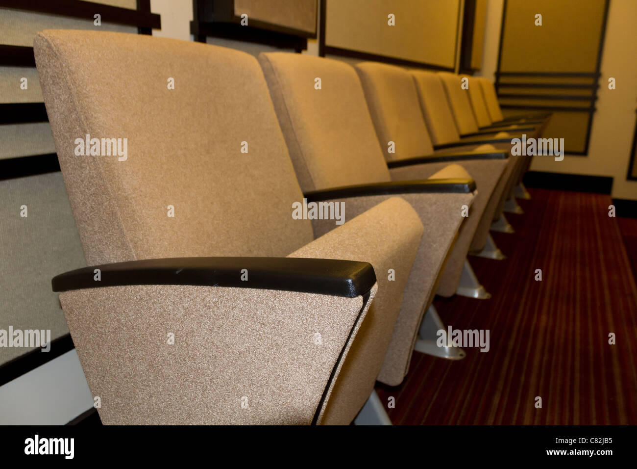 Home theatre sede vuota Foto Stock