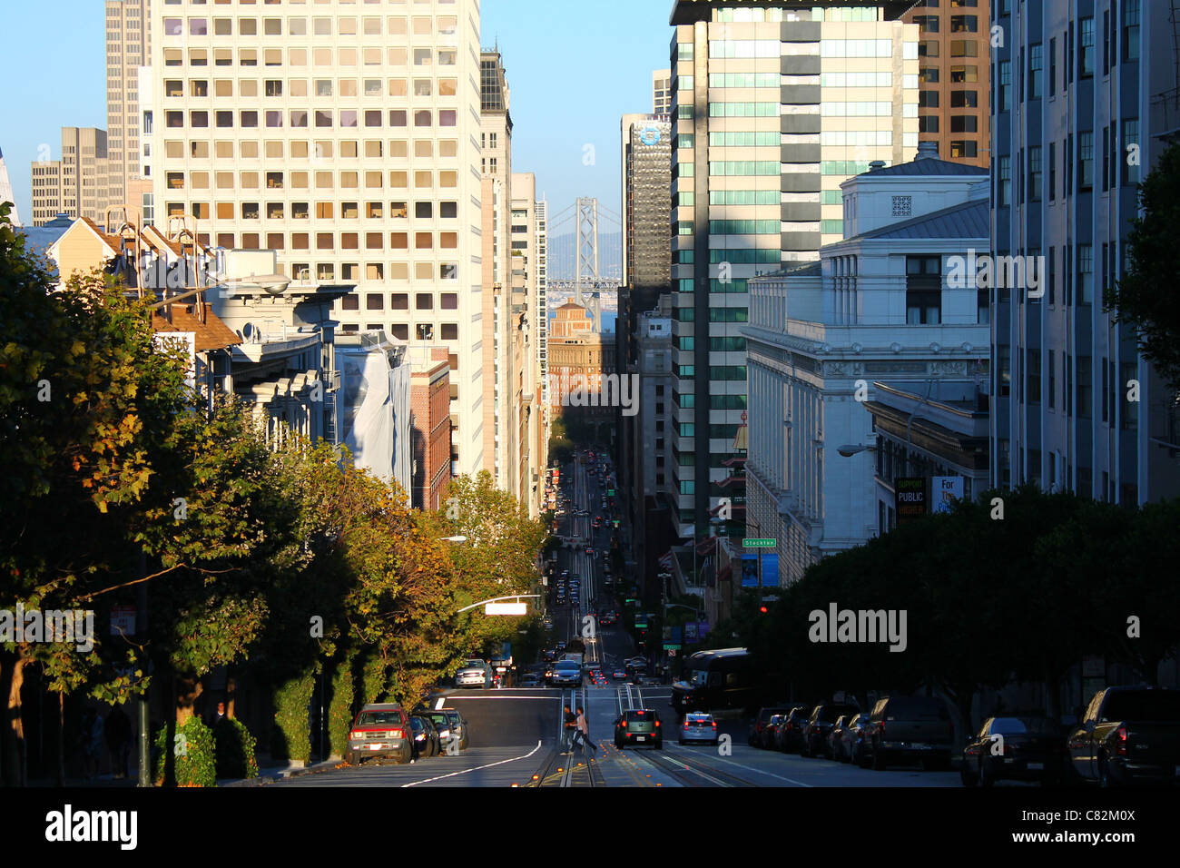 Giù per la California Foto Stock