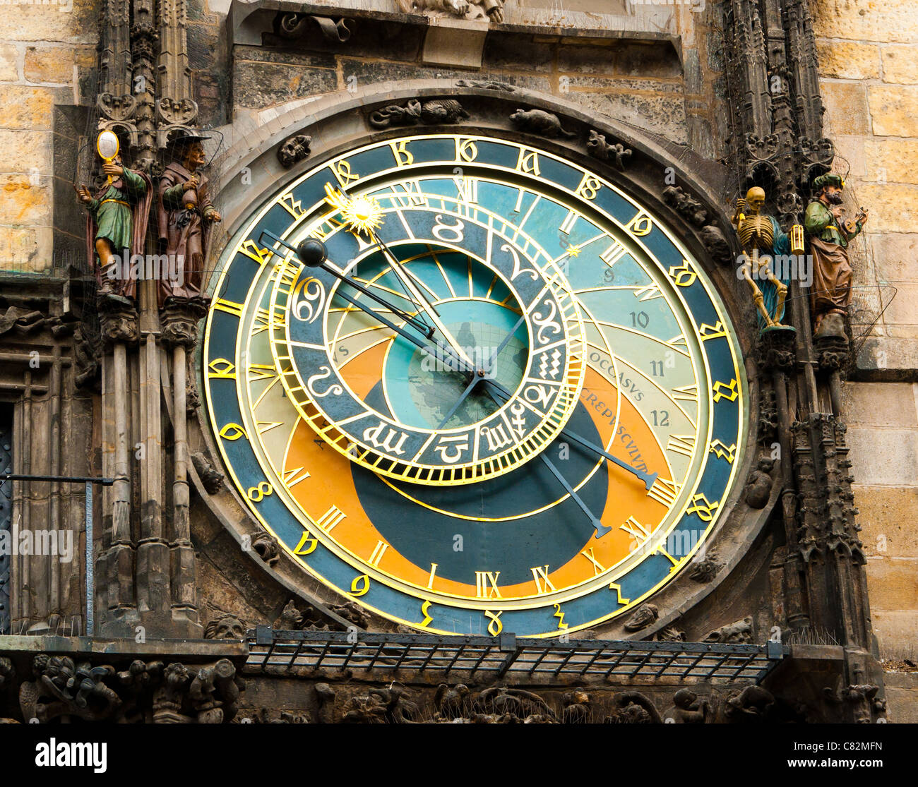 Orologio Astronomico di Praga Repubblica Ceca Foto Stock