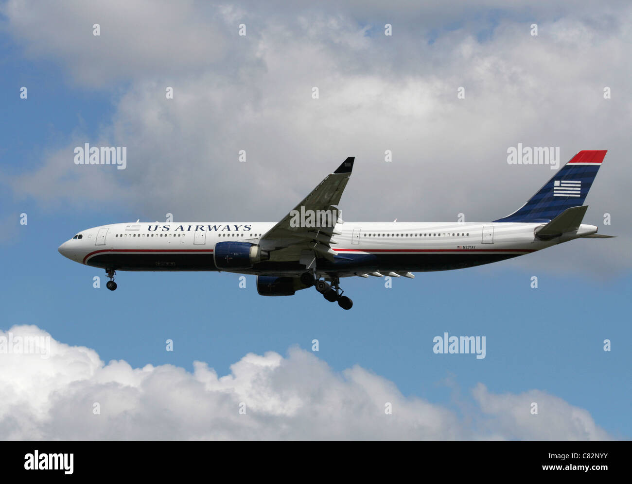 US Airways Airbus A330-300 widebody jet del passeggero Foto Stock
