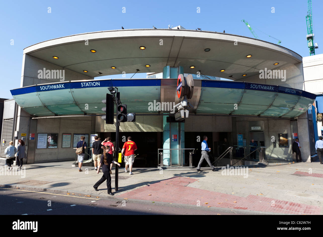 Stazione metropolitana di Southwark, Londra, Regno Unito. Foto Stock