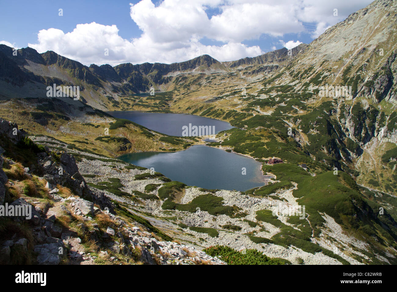 Valle dei Cinque Laghi, in Polonia. Foto Stock