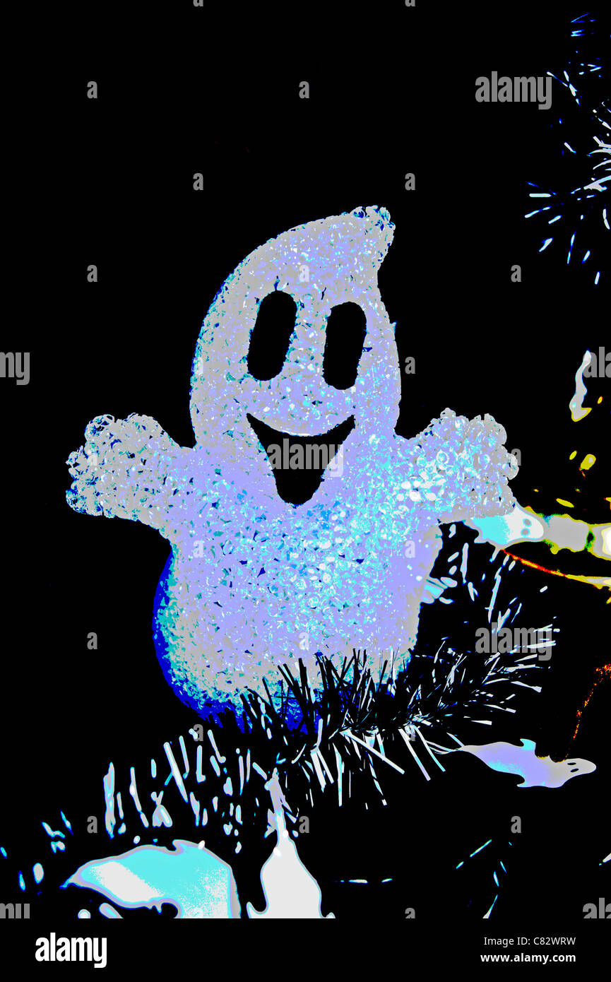 Divertimento ghost decorazione per la festa di Halloween Foto Stock