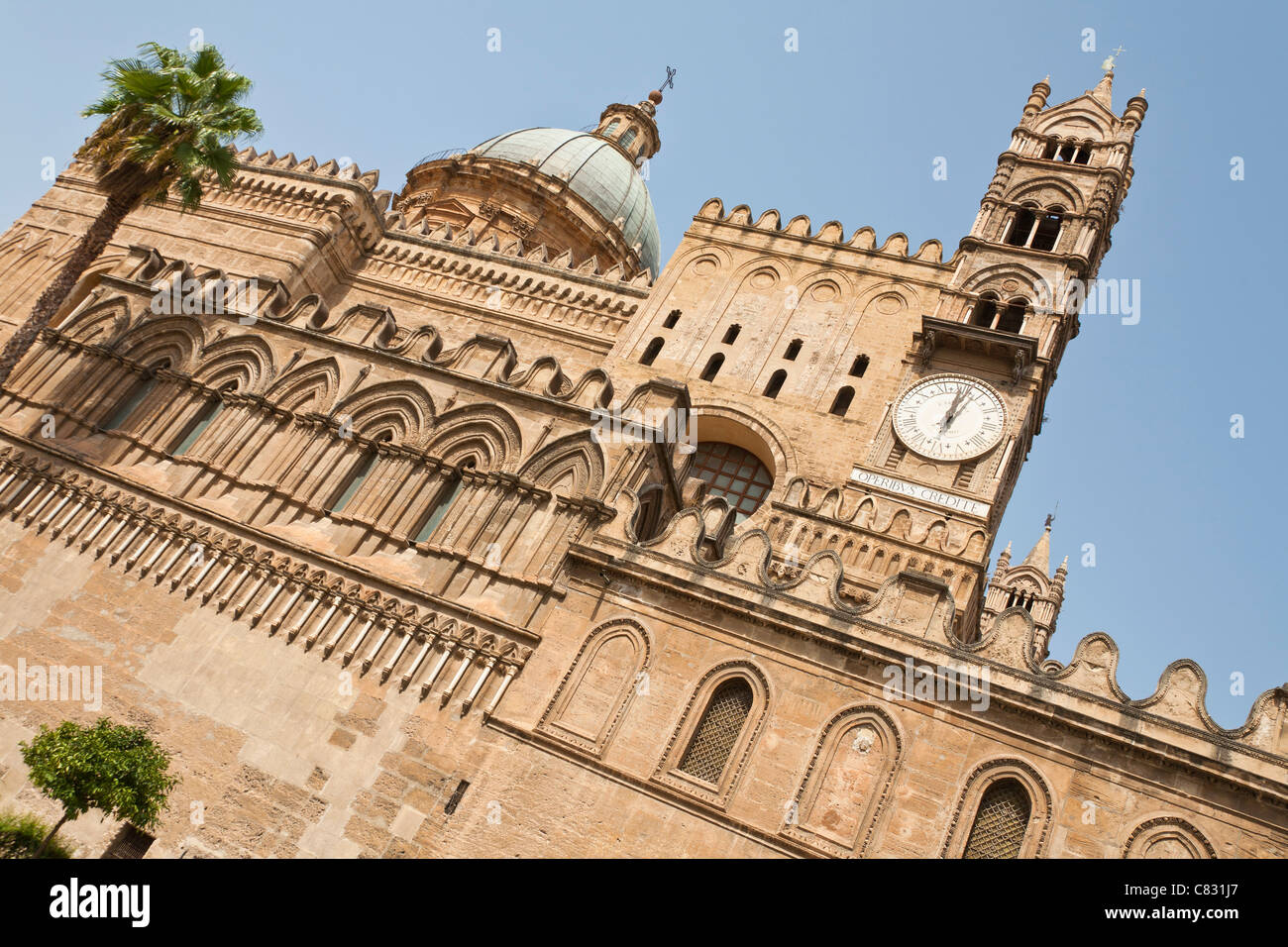 La Cattedrale di Palermo, Palermo, Sicilia, Italia Foto Stock