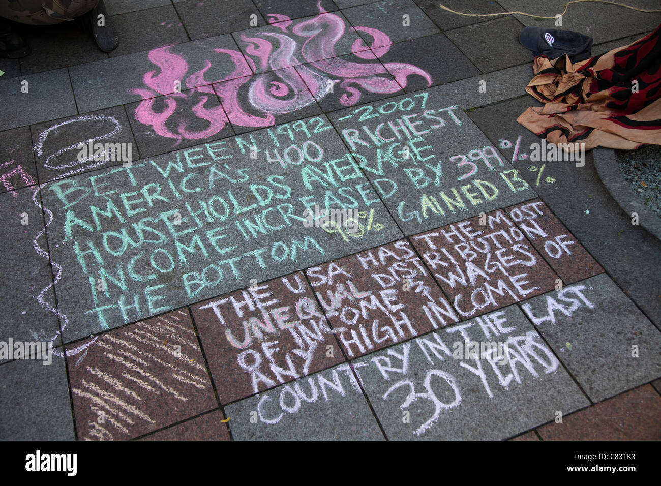 Occupare Seattle Wall Street Foto Stock