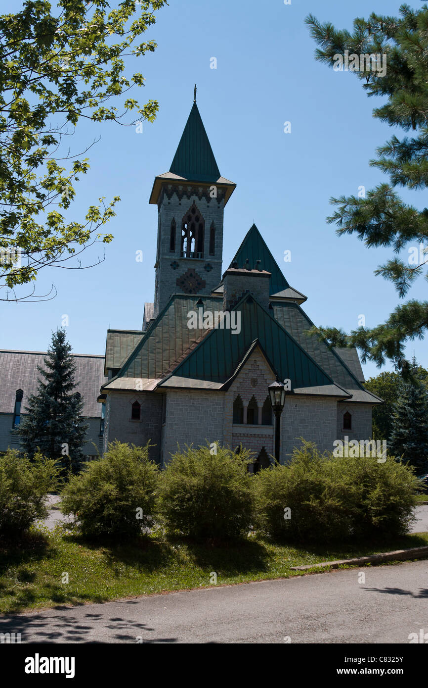 Abbey Saint-Benoit du Lac, Magog, nelle province orientali, Québec Canada Foto Stock