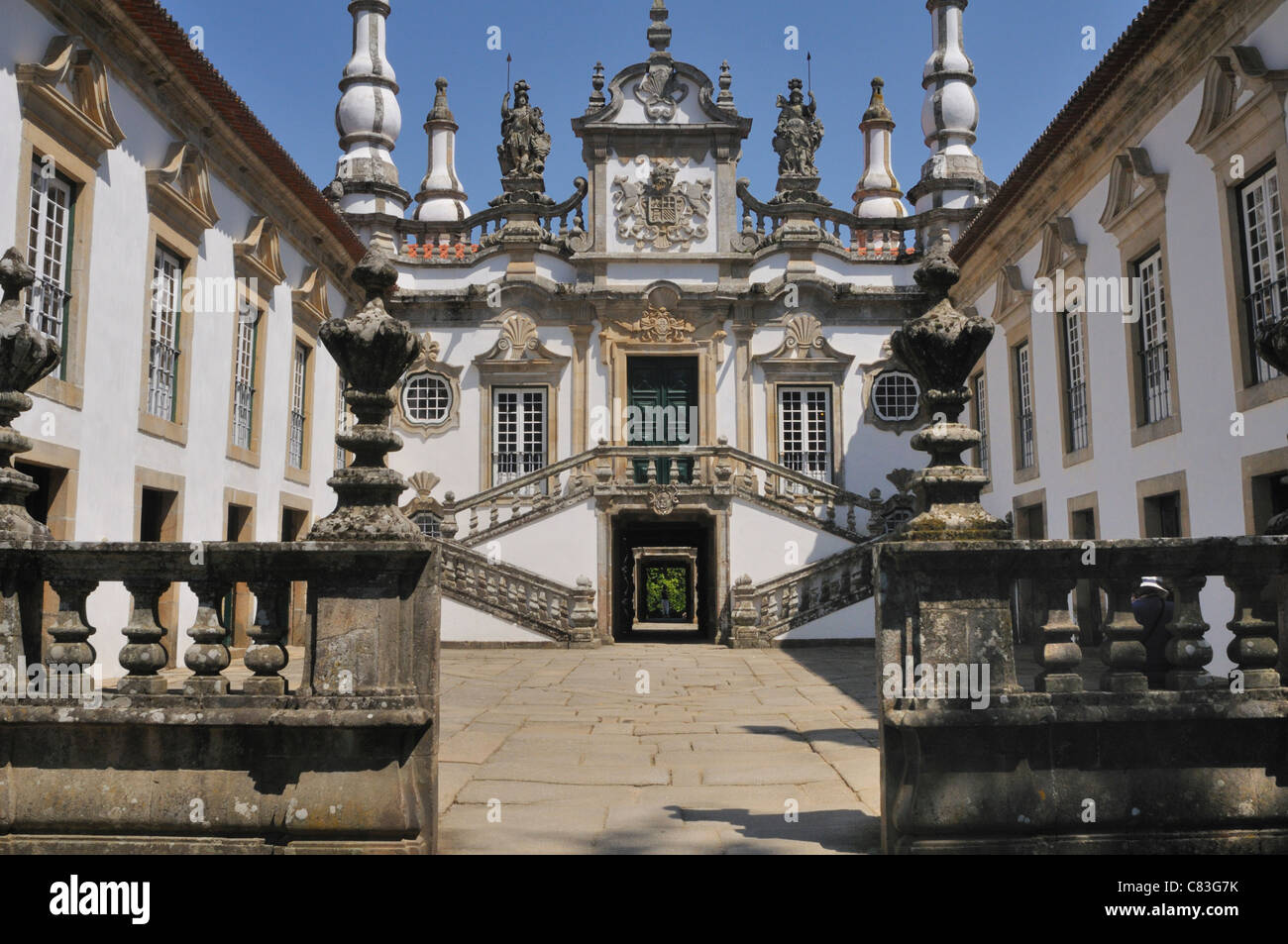 Il barocco Palazzo Mateus , Villa Real in Portogallo Foto Stock