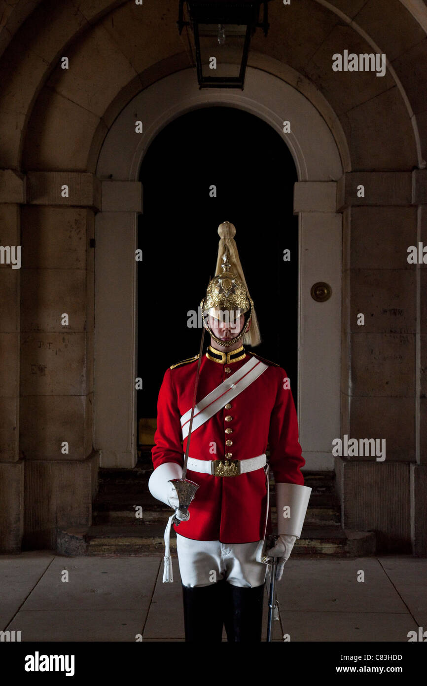 Queen's Life Guard, Londra, Inghilterra Foto Stock