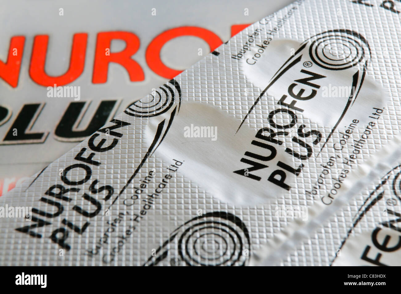 Nurofen Plus Confezione in blister Foto Stock