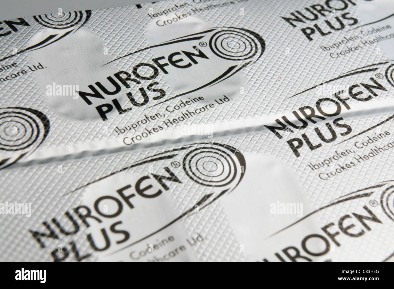 Nurofen Plus Confezione in blister Foto Stock