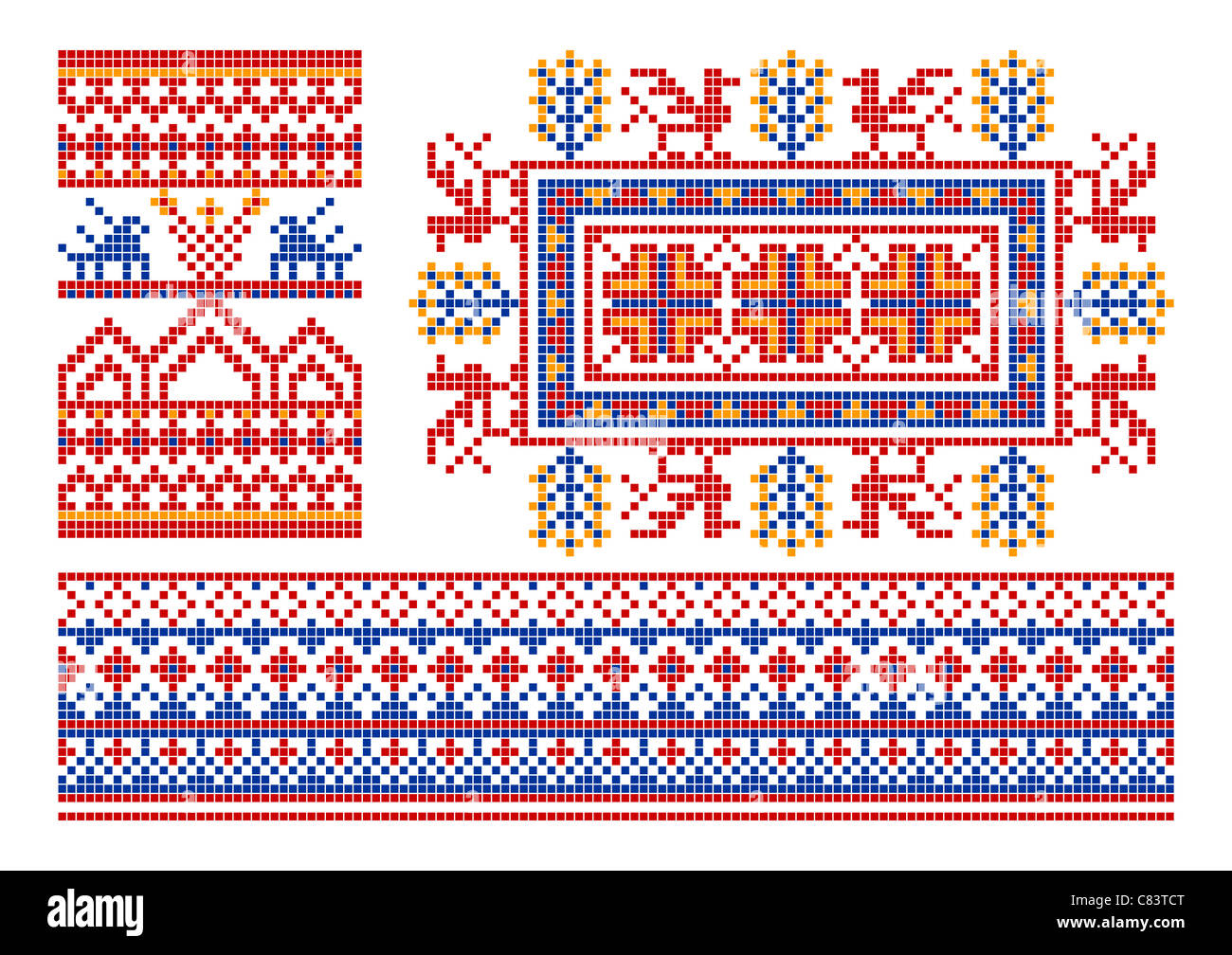 Vecchio ornamento russo. Foto Stock