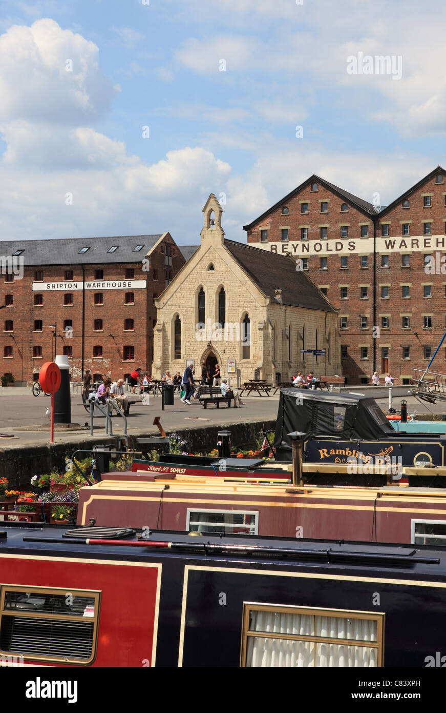 Mariners cappella da Victoria Docks, Gloucester, Gloucestershire, England, Regno Unito Foto Stock