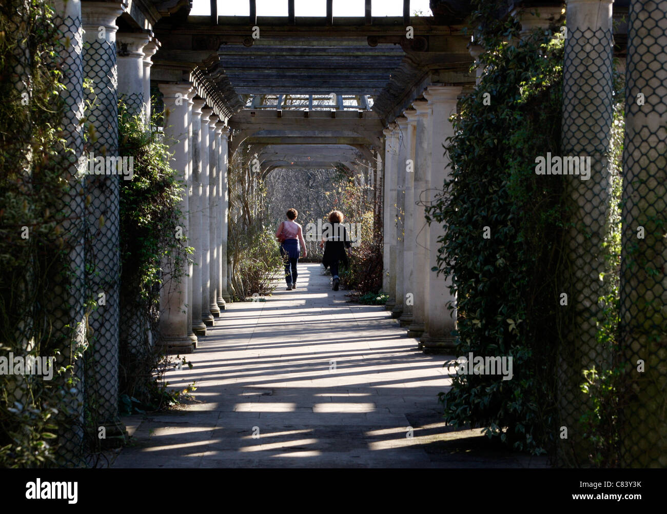 Hampstead Pergola & Hill Gardens (il Giardino Segreto) a Londra Foto Stock