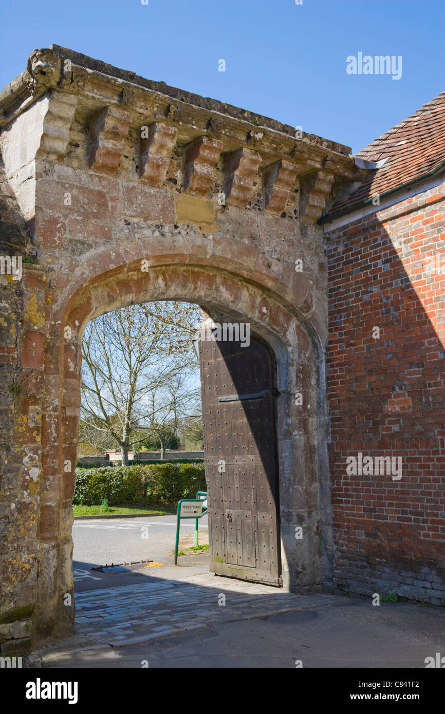 Harnham Gate, de Vaux Place, Salisbury, Wiltshire, Inghilterra, Regno Unito Foto Stock