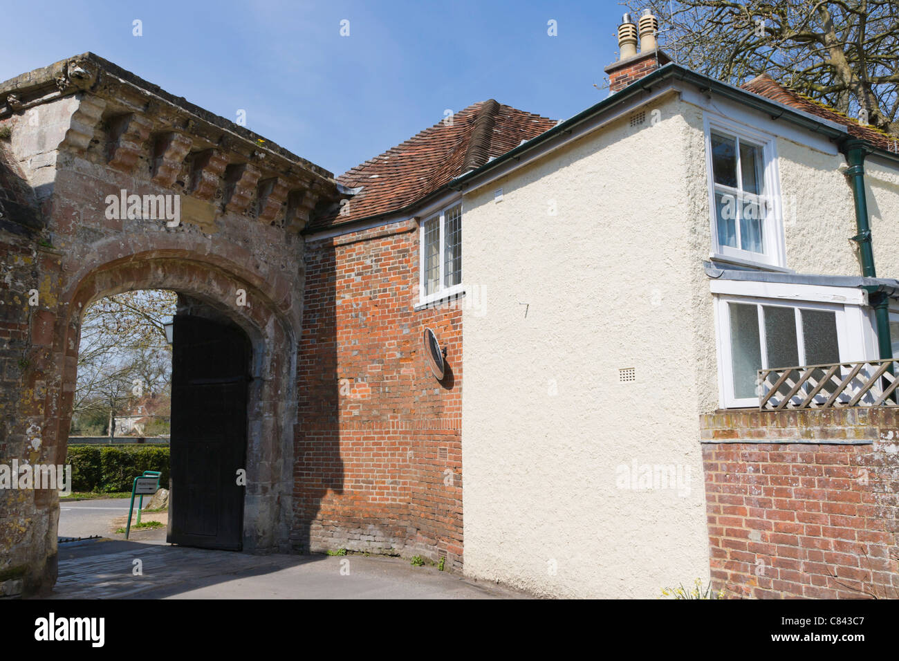Harnham Gate, de Vaux Place, Salisbury, Wiltshire, Inghilterra, Regno Unito Foto Stock