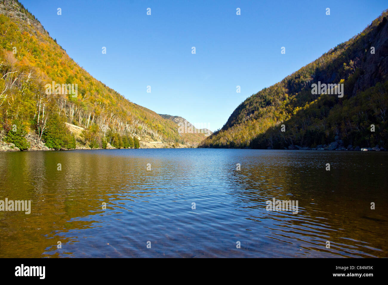 Rientrano nelle Montagne Adirondack intorno a Lake Placid, Keene, Nord Isola d'Elba Foto Stock