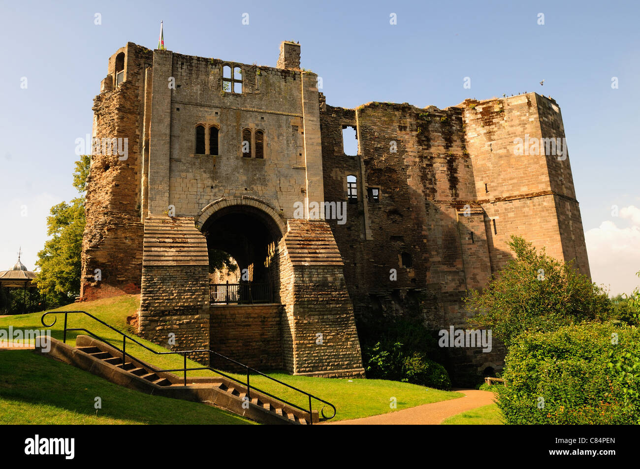 A Newark-on-Trent Castello Nottinghamshire in Inghilterra. Foto Stock