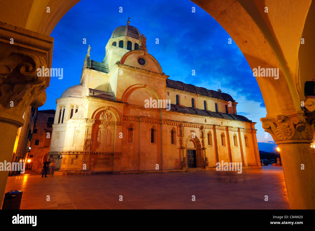 Cattedrale Sibenik, Croazia Foto Stock