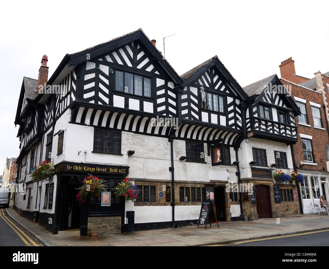 Ye Olde Kings Head pub in Chester Cheshire Regno Unito Foto Stock