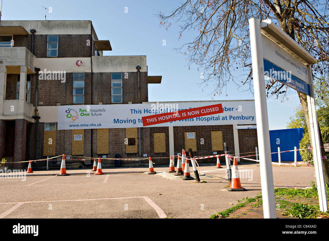 Ospedale chiuso a Tunbridge Wells, Kent, Regno Unito Foto Stock