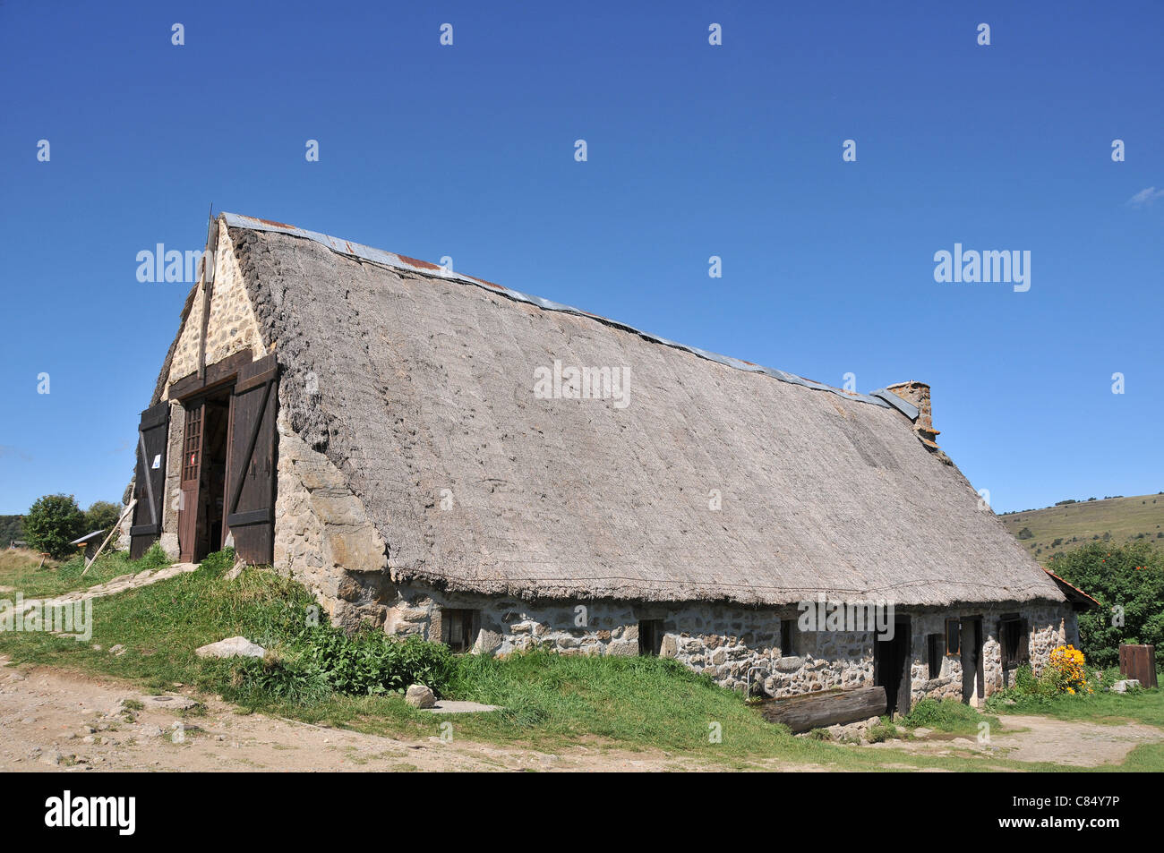 Vecchia fattoria Forez Puy-De gamma-Dôme Avergna Francia Foto Stock