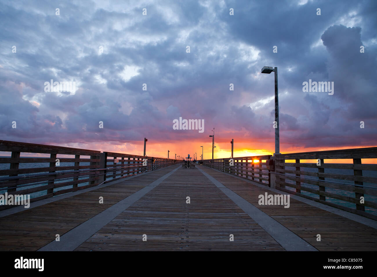 Dania Beach Pier Foto Stock