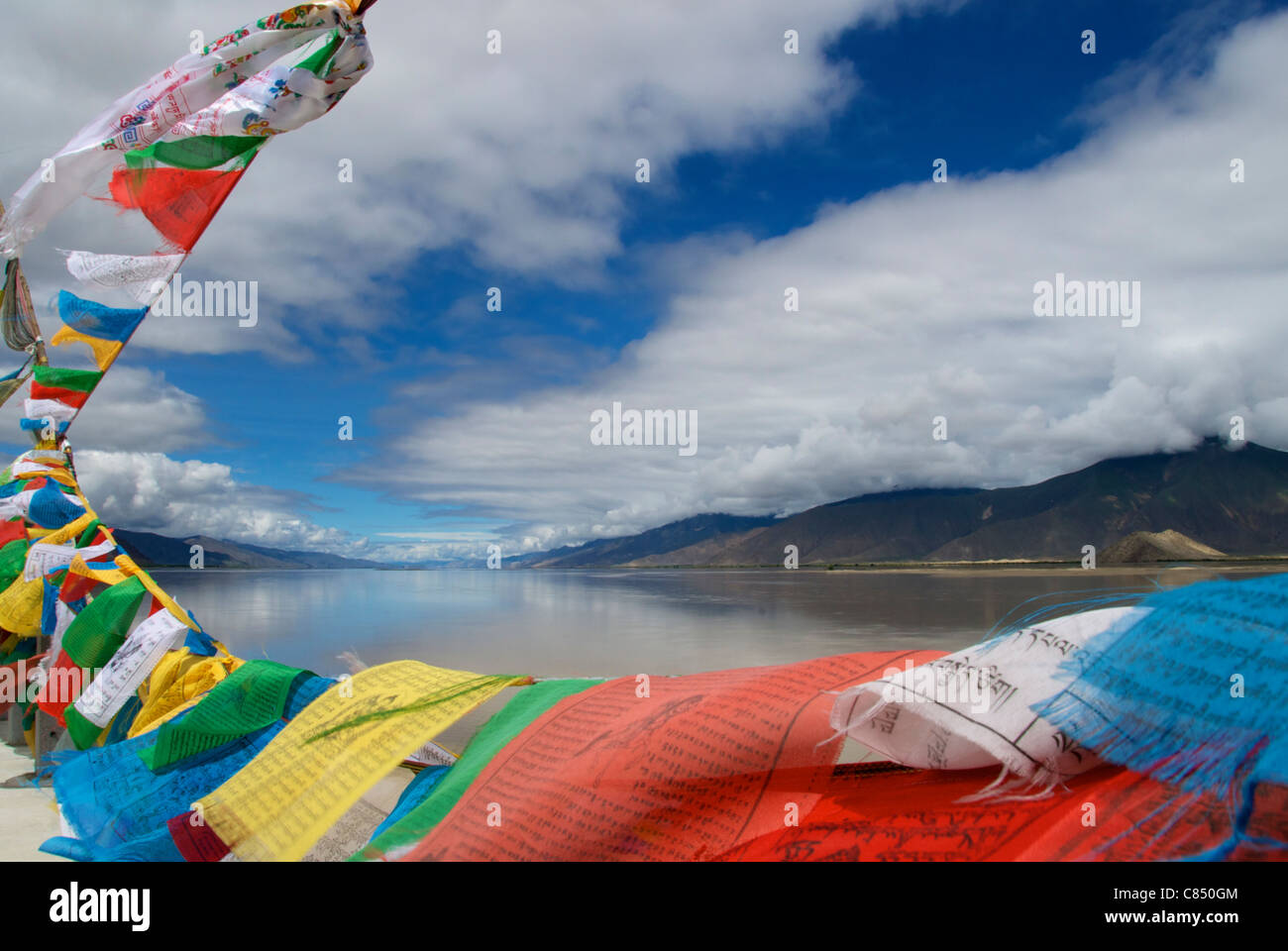 Yarlung Tsangpo river Foto Stock