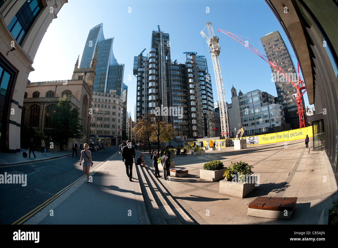Edificio di Lloyds di Londra, Inghilterra Foto Stock