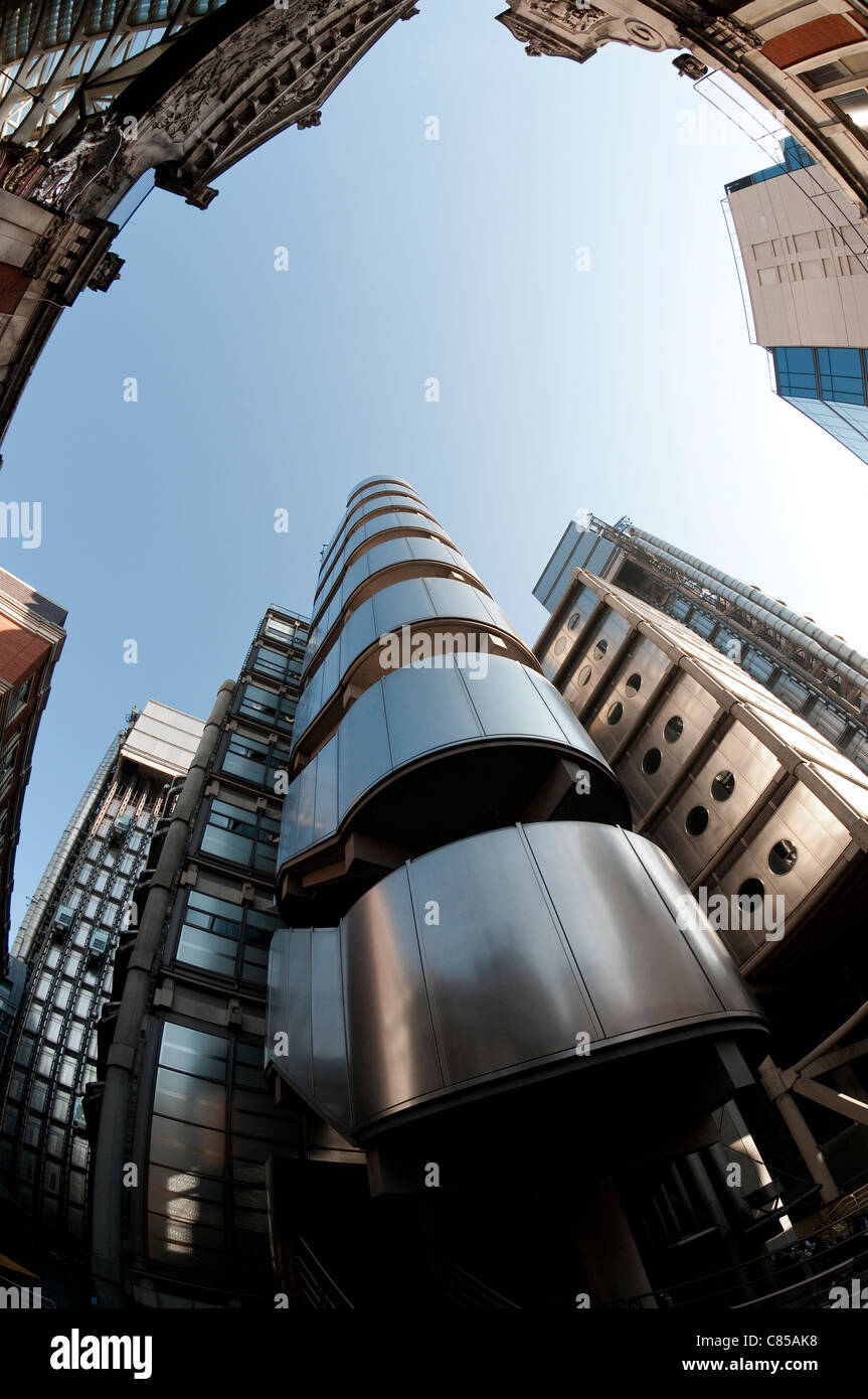 Edificio di Lloyds di Londra, Inghilterra Foto Stock
