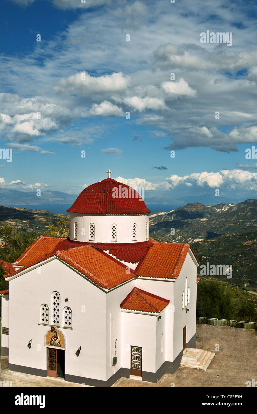 Chiesa ortodossa greca nel Peloponneso Foto Stock
