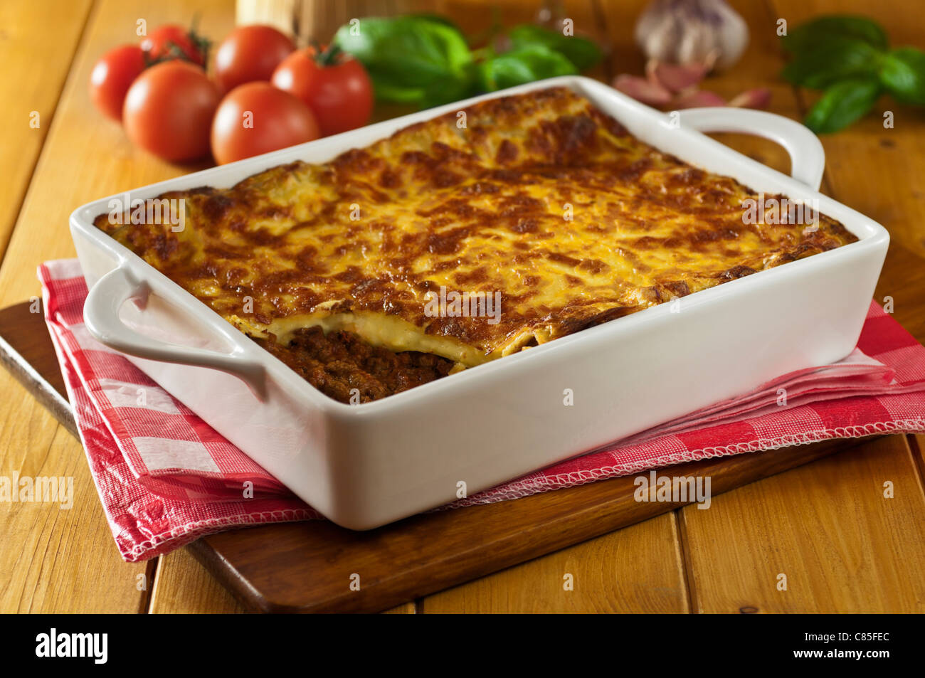 Lasagne Italia piatto di pasta Foto Stock