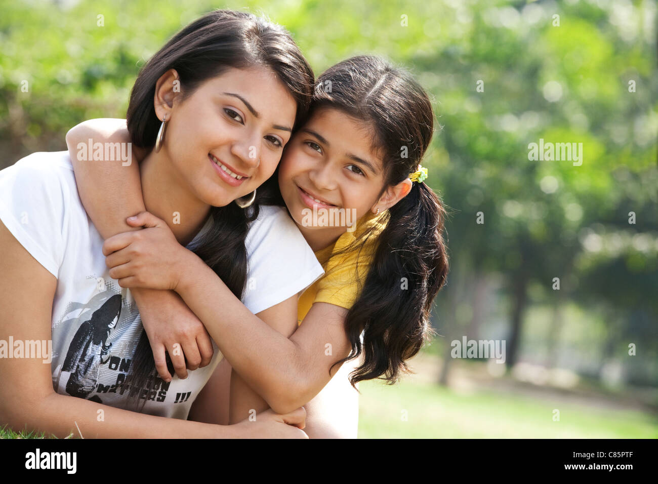 Ritratto di Madre e figlia Foto Stock