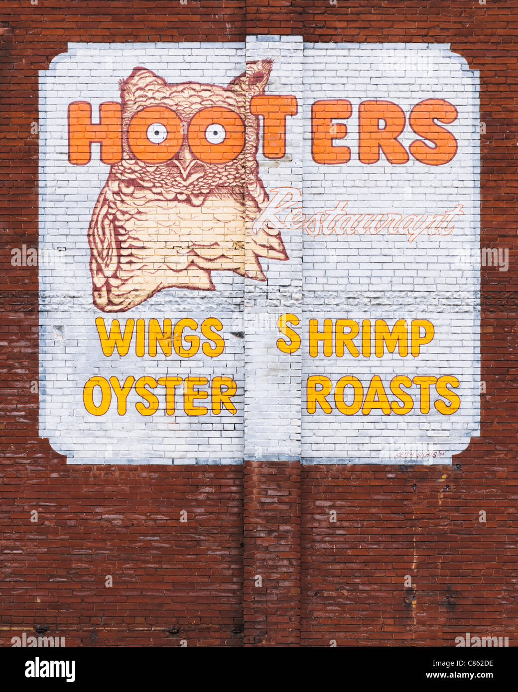 Hooters Restaurant Sign Nashville Foto Stock