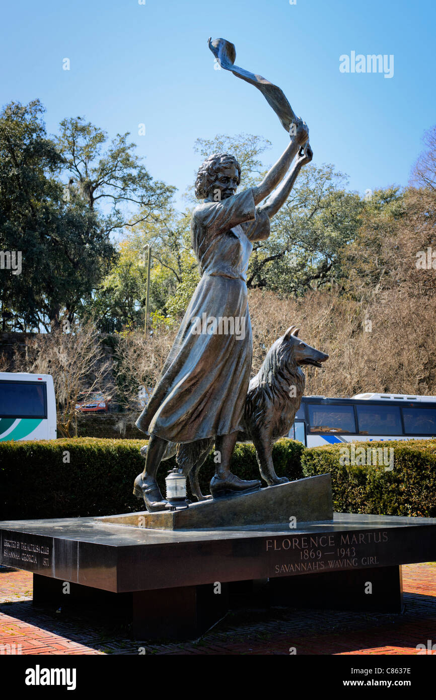 Savannah's sventolando girl, Firenze Martus Foto Stock
