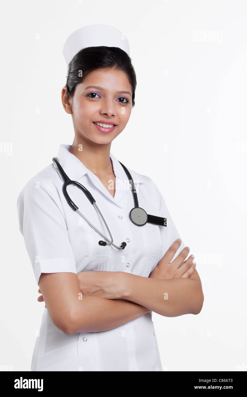 Ritratto di un infermiere Foto Stock