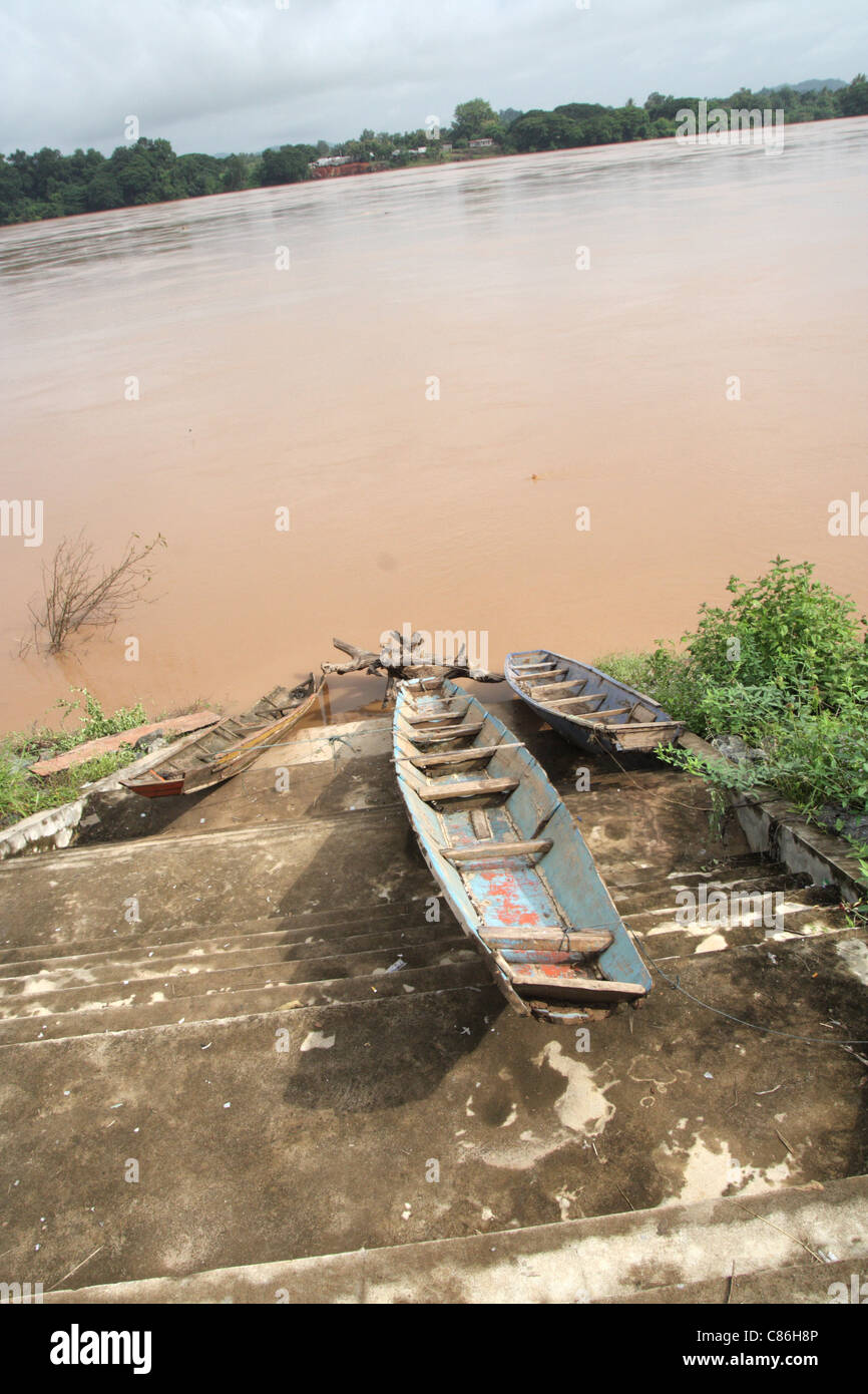 Fiume Mekhong, Chiang khan district, loei provincia, Thailandia Foto Stock