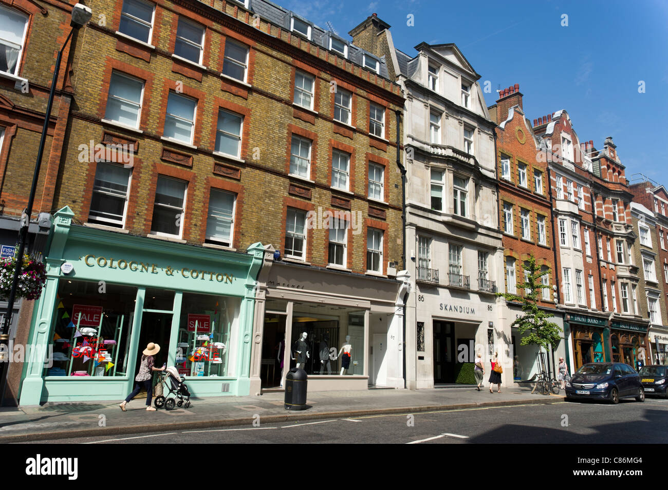 Marylebone High Street, London, England, Regno Unito Foto Stock