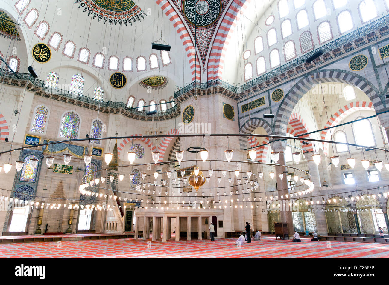 La Moschea di Suleymaniye, Istanbul, Turchia Foto Stock
