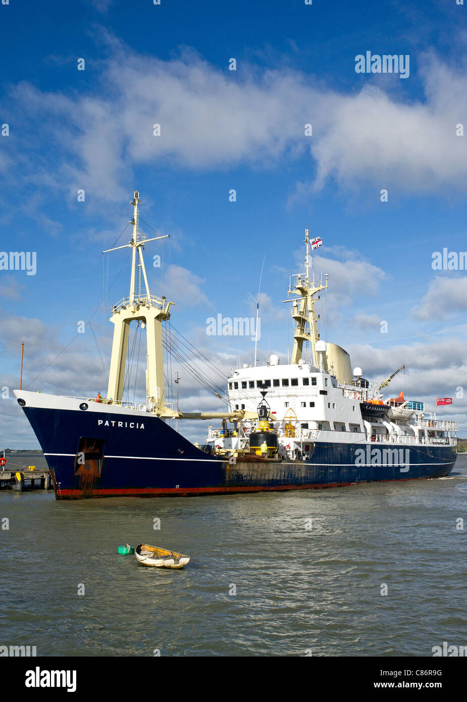 Il Patricia a Harwich dock Foto Stock