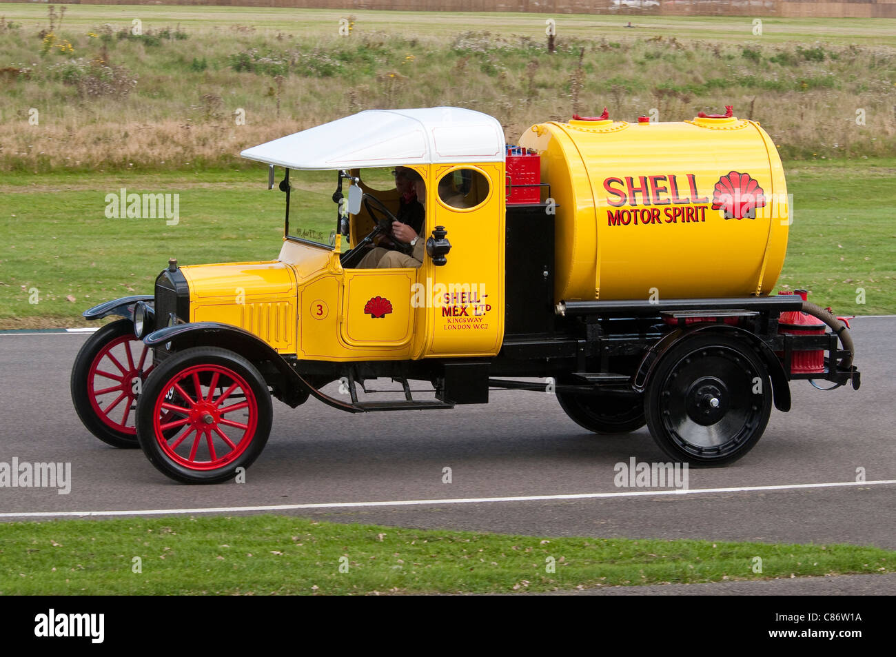 1922 Ford TT di benzina Shell Tanker Foto Stock