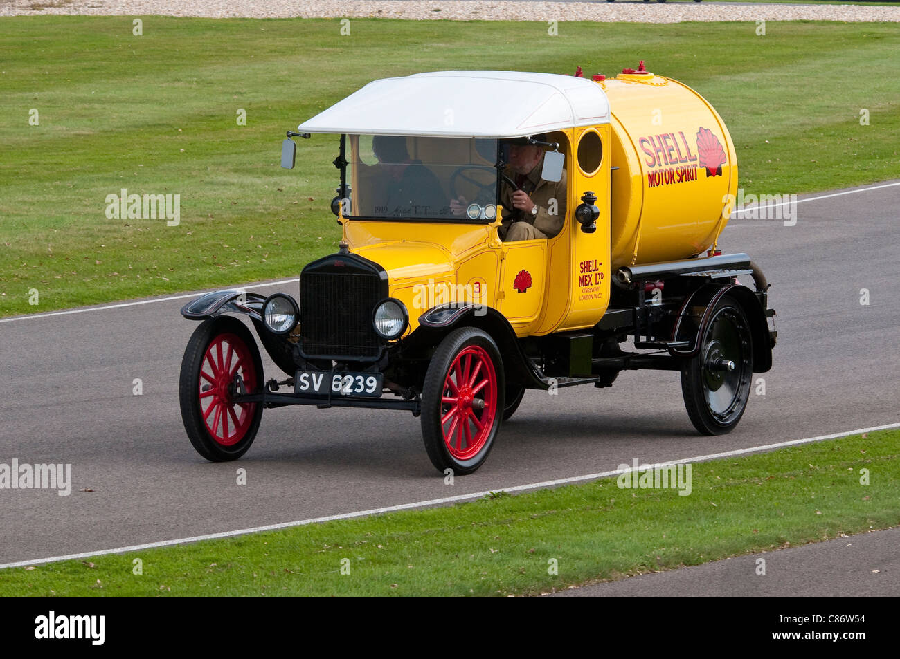 1922 Ford TT di benzina Shell Tanker Foto Stock