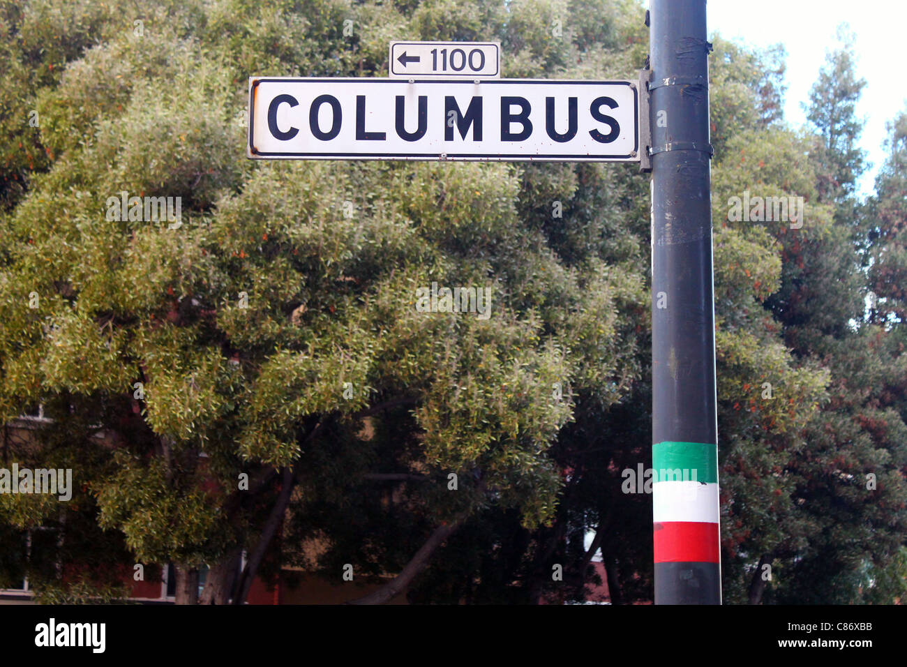 Corso Cristoforo Colombo in San Francisco Foto Stock
